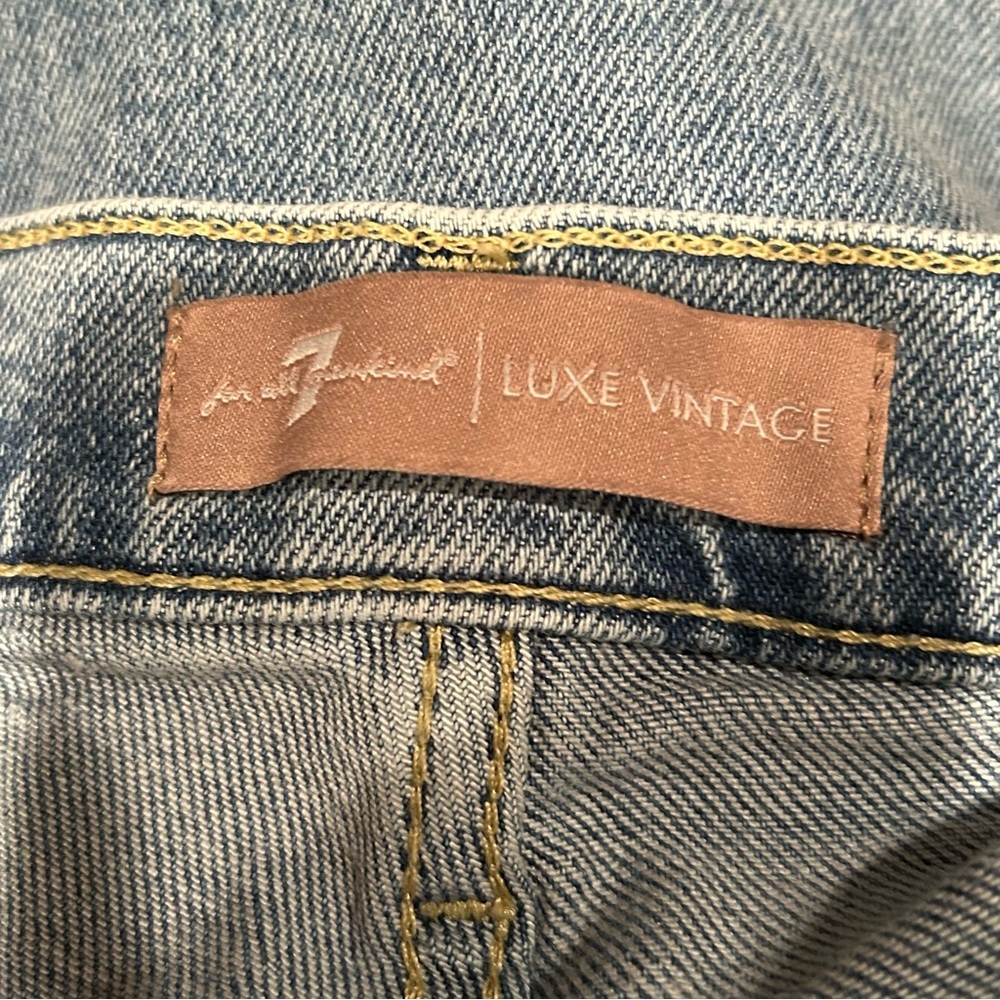 7 For All Mankind Josefina Luxe Vintage Jeans Womens 25 Slim Boyfriend - Picture 7 of 15